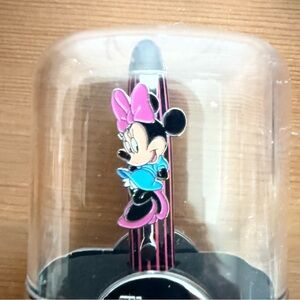 Vintage Disney Collectable Minnie Mouse writing pen in a clear display dome
